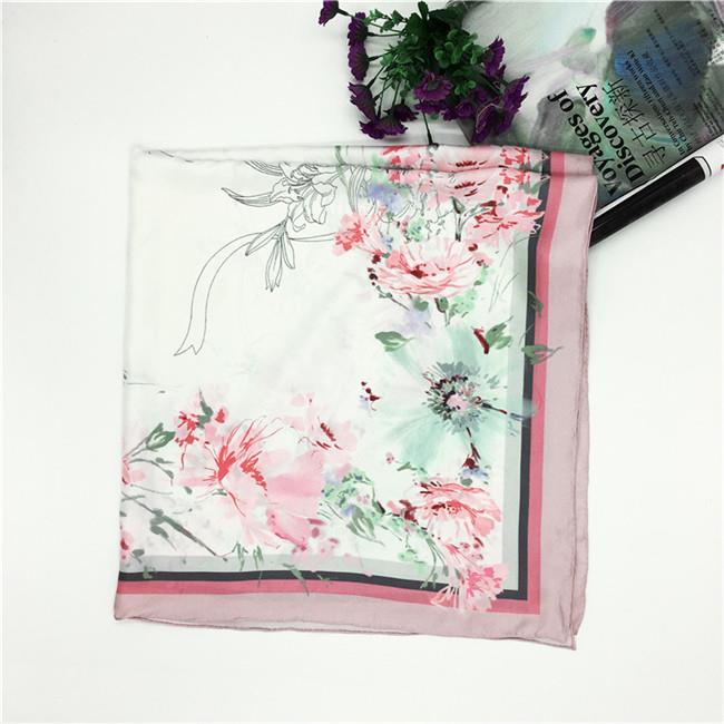 100 silk satin square scarf a ni.